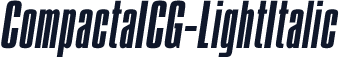 CompactaICG-LightItalic