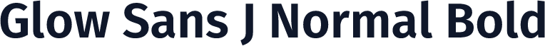 Glow Sans J Normal Bold