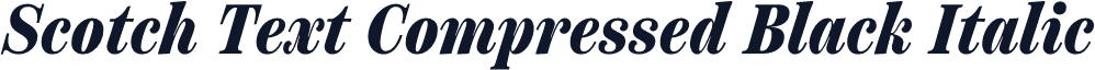 Scotch Text Compressed Black Italic