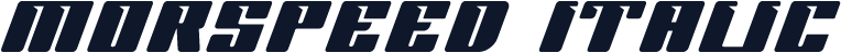MORSPEED Italic