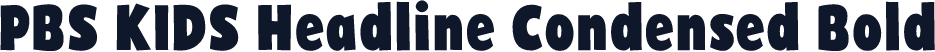 PBS KIDS Headline Condensed Bold