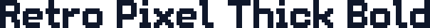 Retro Pixel Thick Bold