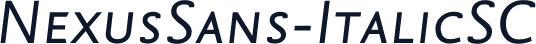 NexusSans-ItalicSC