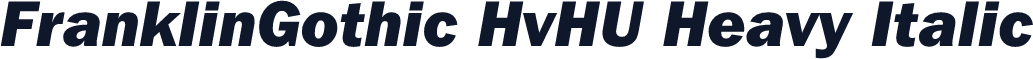 FranklinGothic HvHU Heavy Italic