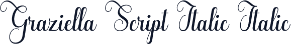 Graziella Script Italic Italic