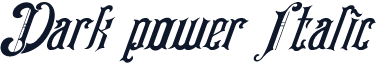 Dark power Italic