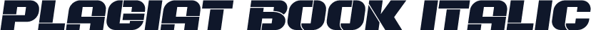 Plagiat Book Italic