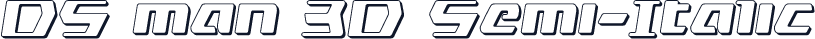 DS man 3D Semi-Italic