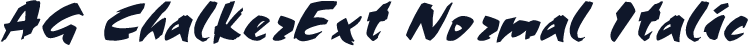 AG ChalkerExt Normal Italic