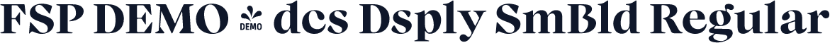 FSP DEMO - dcs Dsply SmBld Regular