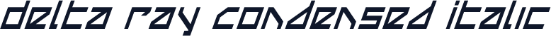 Delta Ray Condensed Italic