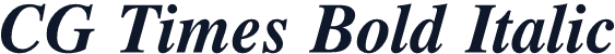 CG Times Bold Italic