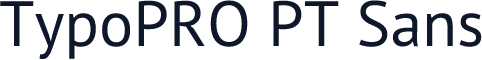 TypoPRO PT Sans