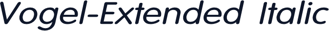 Vogel-Extended Italic