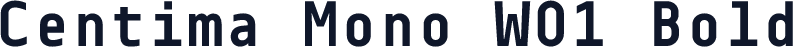 Centima Mono W01 Bold