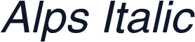 Alps Italic