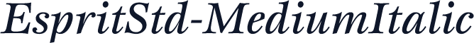 EspritStd-MediumItalic