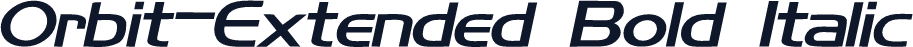 Orbit-Extended Bold Italic