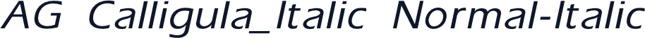 AG Calligula_Italic Normal-Italic
