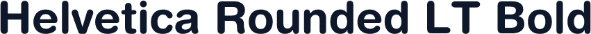 Helvetica Rounded LT Bold