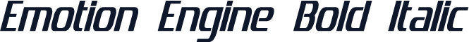 Emotion Engine Bold Italic