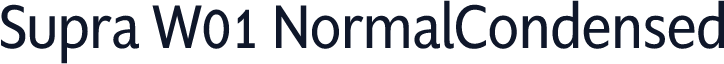 Supra W01 NormalCondensed