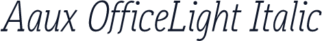 Aaux OfficeLight Italic