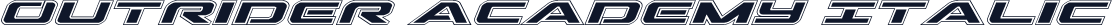 Outrider Academy Italic