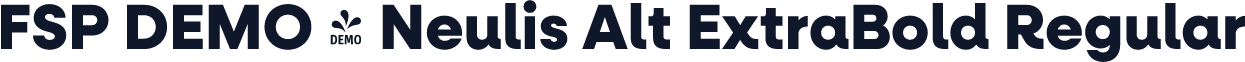 FSP DEMO - Neulis Alt ExtraBold Regular