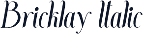 Bricklay Italic