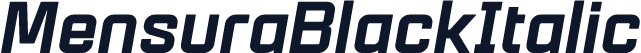 ☞MensuraBlackItalic