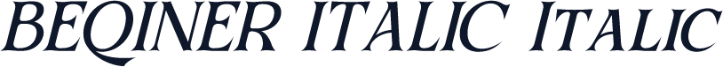 BEQINER ITALIC Italic