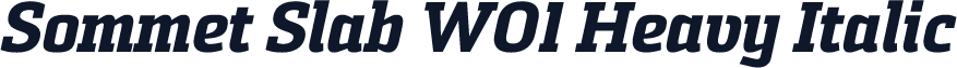 Sommet Slab W01 Heavy Italic