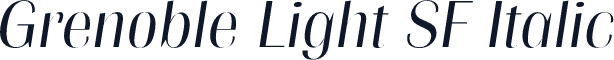 Grenoble Light SF Italic