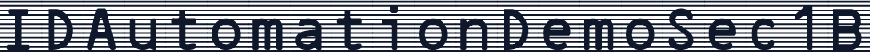IDAutomationDemoSec1B