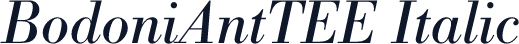 BodoniAntTEE Italic