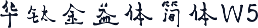 华钛金益体简体W5
