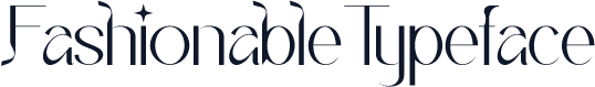 FashionableTypeface
