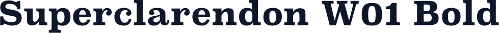 Superclarendon W01 Bold