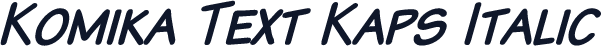 Komika Text Kaps Italic