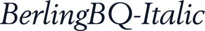 BerlingBQ-Italic