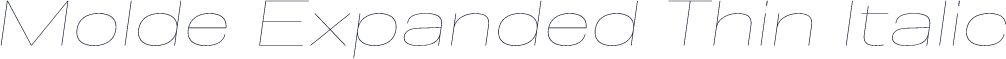 Molde Expanded Thin Italic