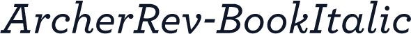 ArcherRev-BookItalic