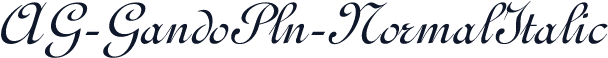 AG-GandoPln-NormalItalic