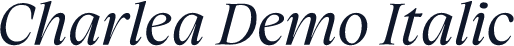 Charlea Demo Italic