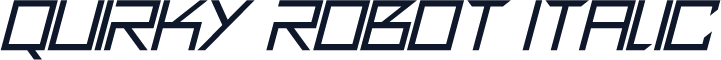 Quirky Robot Italic