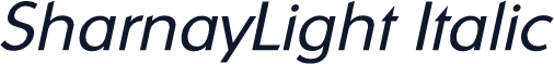 SharnayLight Italic