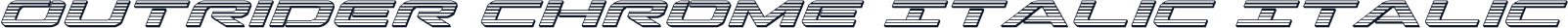 Outrider Chrome Italic Italic