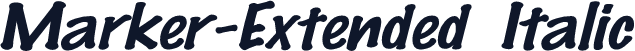 Marker-Extended Italic