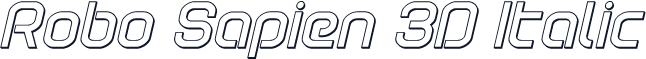 Robo Sapien 3D Italic